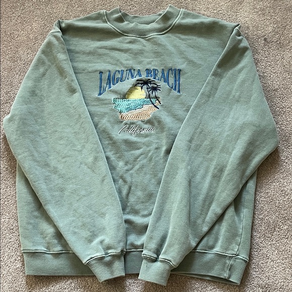PacSun Sweaters - PacSun Green Crewneck Sweater